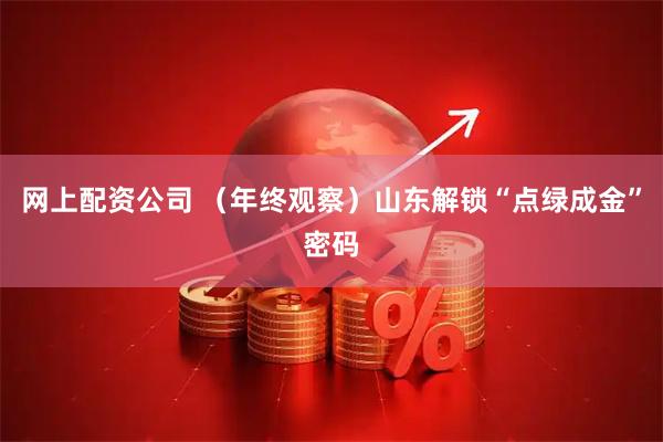 网上配资公司 （年终观察）山东解锁“点绿成金”密码